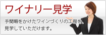 「ワイナリー見学」手間暇をかけたワインづくりの工程を見学していただけます。